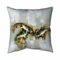 Begin Home Decor 26 x 26 in. Three Abstract Koi Fish-Double Sided Print Indoor Pillow 5541-2626-AN52